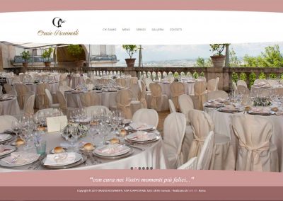Sito web Orazio Ricevimenti