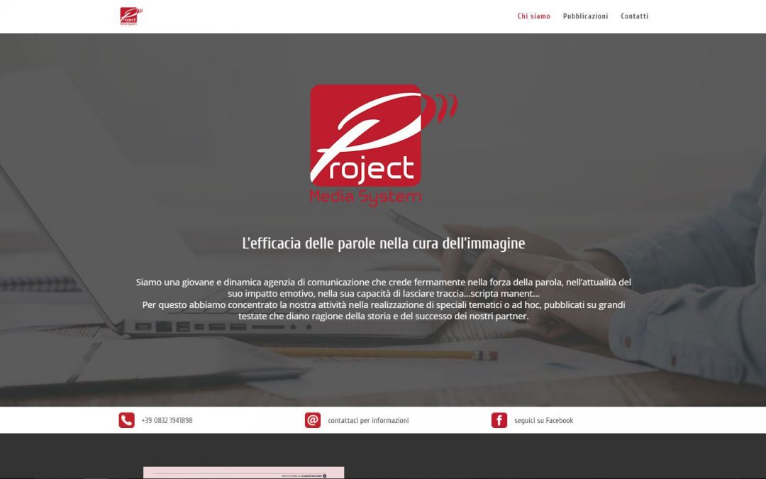 Sito web Project Media System